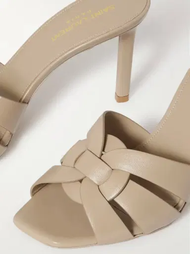 Saint Laurent Tribute Woven Leather Mules | Thumbnail 4 Saint Laurent Tribute Woven Leather Mules | Thumbnail 4