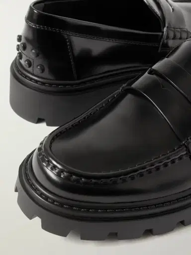 Tod's Gomma Pesante Glossed-leather Loafers | Thumbnail 4 Tod's Gomma Pesante Glossed-leather Loafers | Thumbnail 4