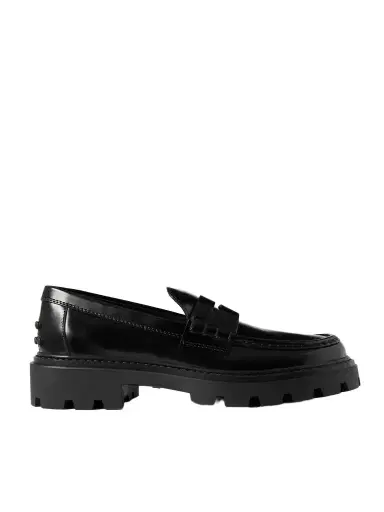 Tod's Gomma Pesante Glossed-leather Loafers | Thumbnail 1 Tod's Gomma Pesante Glossed-leather Loafers | Thumbnail 1