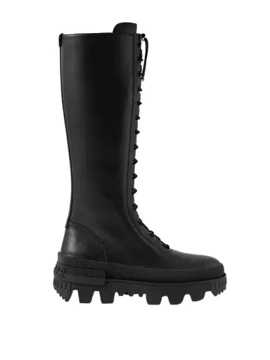 Moncler Vail Leather Lace-up Knee Boots | Thumbnail 1 Moncler Vail Leather Lace-up Knee Boots | Thumbnail 1