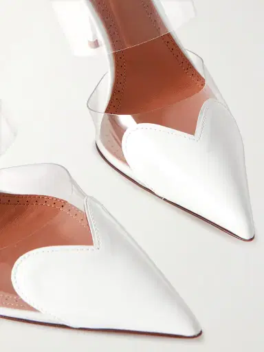 Alaïa Le Cœur 90 Pu And Patent-leather Point-toe Mules | Thumbnail 4 Alaïa Le Cœur 90 Pu And Patent-leather Point-toe Mules | Thumbnail 4