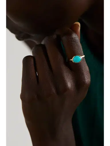 Melissa Joy Manning 14-karat Recycled Gold Turquoise Ring | Thumbnail 2 Melissa Joy Manning 14-karat Recycled Gold Turquoise Ring | Thumbnail 2