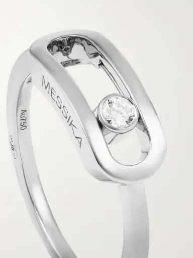 Messika Move Uno 18-karat White Gold Diamond Ring | Thumbnail 3 Messika Move Uno 18-karat White Gold Diamond Ring | Thumbnail 3