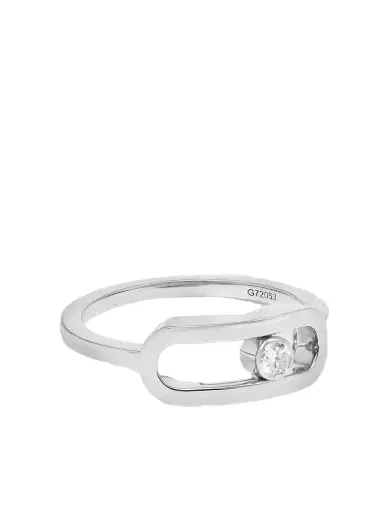 Messika Move Uno 18-karat White Gold Diamond Ring | Thumbnail 1 Messika Move Uno 18-karat White Gold Diamond Ring | Thumbnail 1