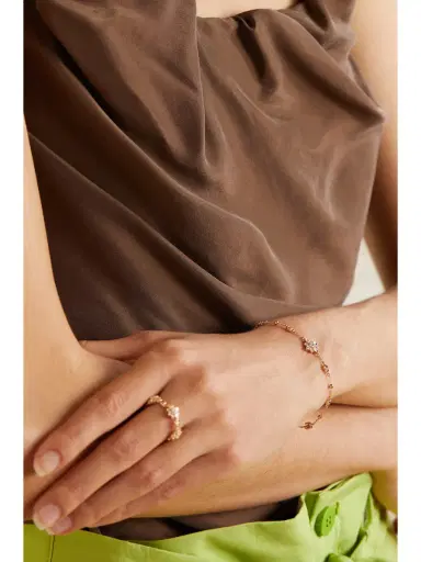 Gucci Flora 18-karat Rose Gold Diamond Bracelet | Thumbnail 2 Gucci Flora 18-karat Rose Gold Diamond Bracelet | Thumbnail 2