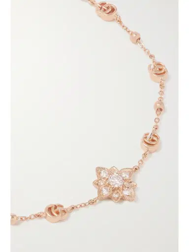 Gucci Flora 18-karat Rose Gold Diamond Bracelet | Thumbnail 4 Gucci Flora 18-karat Rose Gold Diamond Bracelet | Thumbnail 4