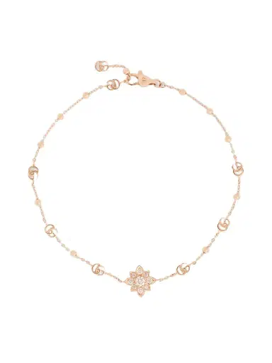 Gucci Flora 18-karat Rose Gold Diamond Bracelet | Thumbnail 1 Gucci Flora 18-karat Rose Gold Diamond Bracelet | Thumbnail 1