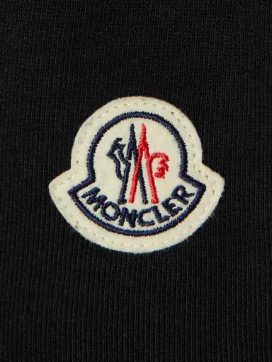 Moncler Appliquéd Shell-trimmed Cotton-jersey Sweatpants | Thumbnail 4 Moncler Appliquéd Shell-trimmed Cotton-jersey Sweatpants | Thumbnail 4