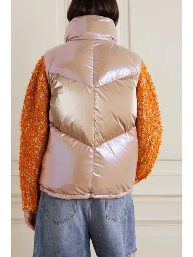Moncler Faucille Quilted Metallic Shell Down Vest | Thumbnail 4 Moncler Faucille Quilted Metallic Shell Down Vest | Thumbnail 4