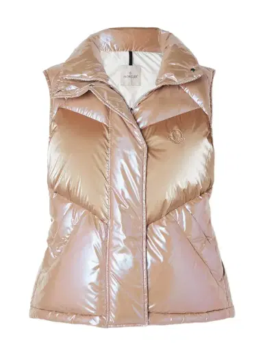 Moncler Faucille Quilted Metallic Shell Down Vest | Thumbnail 1 Moncler Faucille Quilted Metallic Shell Down Vest | Thumbnail 1