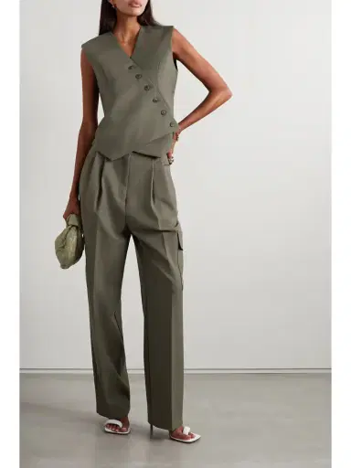 The Frankie Shop Maesa Asymmetric Woven Vest | Thumbnail 2 The Frankie Shop Maesa Asymmetric Woven Vest | Thumbnail 2