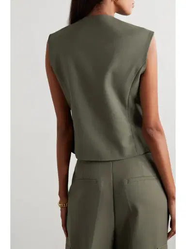 The Frankie Shop Maesa Asymmetric Woven Vest | Thumbnail 3 The Frankie Shop Maesa Asymmetric Woven Vest | Thumbnail 3
