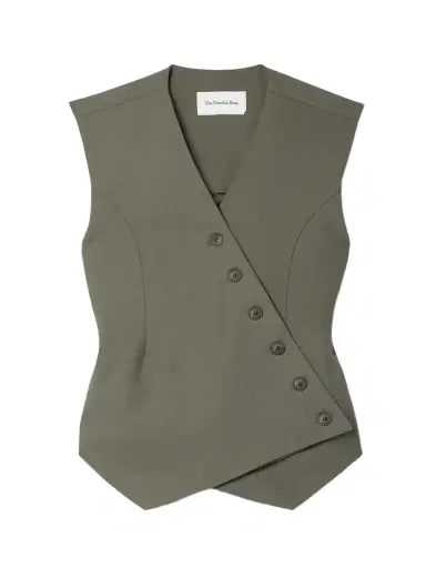 The Frankie Shop Maesa Asymmetric Woven Vest | Thumbnail 1 The Frankie Shop Maesa Asymmetric Woven Vest | Thumbnail 1