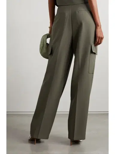 The Frankie Shop Maesa Pleated Woven Wide-leg Cargo Pants | Thumbnail 3 The Frankie Shop Maesa Pleated Woven Wide-leg Cargo Pants | Thumbnail 3