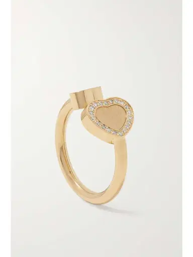 Chopard Happy Hearts 18-karat Gold Diamond Ring | Thumbnail 5 Chopard Happy Hearts 18-karat Gold Diamond Ring | Thumbnail 5
