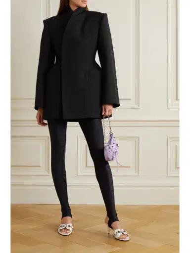 Balenciaga Hourglass Wool-gabardine Jacket | Thumbnail 2 Balenciaga Hourglass Wool-gabardine Jacket | Thumbnail 2