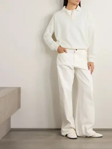 The Row Essentials Corzas Cotton-terry Polo Top | Thumbnail 2 The Row Essentials Corzas Cotton-terry Polo Top | Thumbnail 2