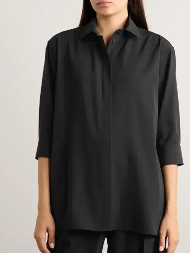 The Row Essentials Elada Crepe Shirt | Thumbnail 3 The Row Essentials Elada Crepe Shirt | Thumbnail 3