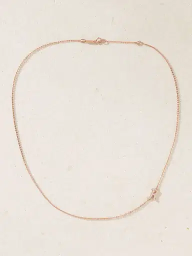 Anita Ko Initial 18-karat Rose Gold Diamond Necklace | Thumbnail 5 Anita Ko Initial 18-karat Rose Gold Diamond Necklace | Thumbnail 5