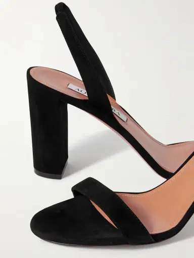 Aquazzura So Nude 85 Suede Slingback Sandals | Thumbnail 4 Aquazzura So Nude 85 Suede Slingback Sandals | Thumbnail 4
