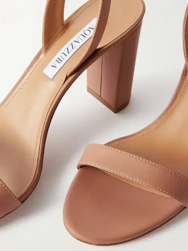 Aquazzura So Nude 85 Leather Slingback Sandals | Thumbnail 4 Aquazzura So Nude 85 Leather Slingback Sandals | Thumbnail 4