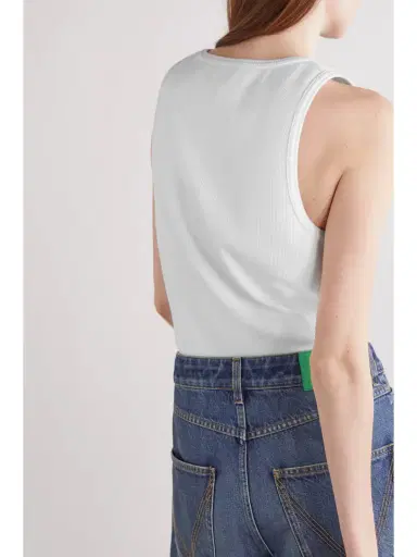 Bottega Veneta Ribbed Stretch-cotton Jersey Tank | Thumbnail 4 Bottega Veneta Ribbed Stretch-cotton Jersey Tank | Thumbnail 4