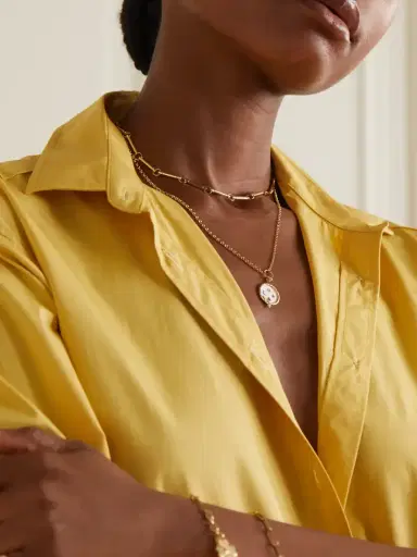 Foundrae Wholeness 18-karat Gold, Enamel And Diamond Necklace | Thumbnail 2 Foundrae Wholeness 18-karat Gold, Enamel And Diamond Necklace | Thumbnail 2
