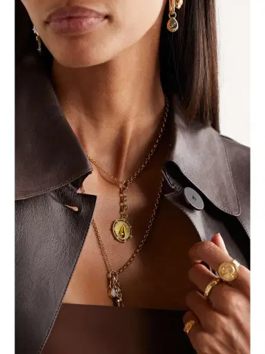 Foundrae Forever And Always A Pair 18-karat Gold Diamond Necklace | Thumbnail 5 Foundrae Forever And Always A Pair 18-karat Gold Diamond Necklace | Thumbnail 5