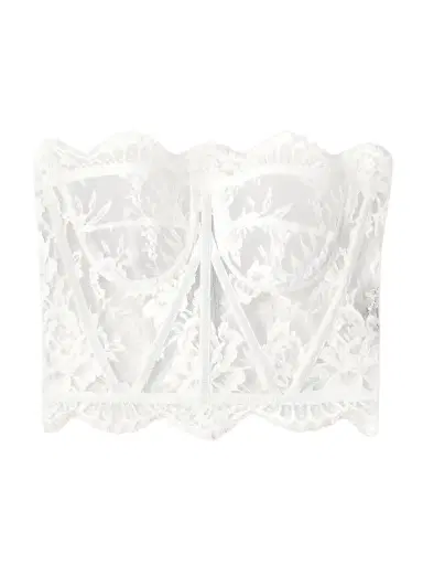 Dolce & Gabbana Grosgrain-trimmed Lace Bustier Top | Thumbnail 1 Dolce & Gabbana Grosgrain-trimmed Lace Bustier Top | Thumbnail 1