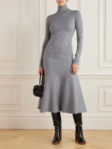 Gabriela Hearst May Wool, Cashmere And Silk-blend Turtleneck Sweater | Thumbnail 2 Gabriela Hearst May Wool, Cashmere And Silk-blend Turtleneck Sweater | Thumbnail 2