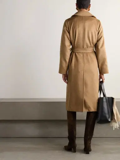 Max Mara Manuela Icon Belted Camel Hair Coat | Thumbnail 4 Max Mara Manuela Icon Belted Camel Hair Coat | Thumbnail 4