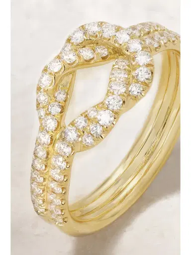 Anita Ko Knot 18-karat Gold Diamond Ring | Thumbnail 4 Anita Ko Knot 18-karat Gold Diamond Ring | Thumbnail 4
