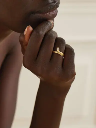 Foundrae Wholeness 18-karat Gold Diamond Ring | Thumbnail 5 Foundrae Wholeness 18-karat Gold Diamond Ring | Thumbnail 5