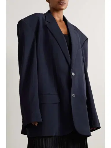 Balenciaga Oversized Wool-blend Blazer | Thumbnail 3 Balenciaga Oversized Wool-blend Blazer | Thumbnail 3