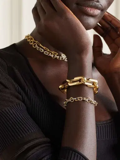 Foundrae Oversized Strong Hearts 18-karat Gold Bracelet | Thumbnail 2 Foundrae Oversized Strong Hearts 18-karat Gold Bracelet | Thumbnail 2