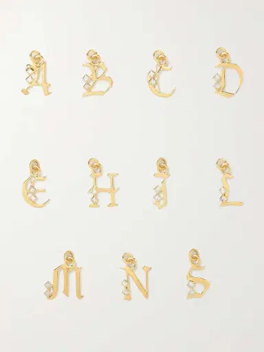 Foundrae Initial 18-karat Gold Diamond Necklace | Thumbnail 6 Foundrae Initial 18-karat Gold Diamond Necklace | Thumbnail 6