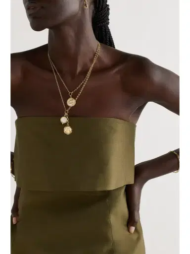 Foundrae Mind Body Soul Wholeness 18-karat Gold, Enamel And Diamond Necklace | Thumbnail 2 Foundrae Mind Body Soul Wholeness 18-karat Gold, Enamel And Diamond Necklace | Thumbnail 2