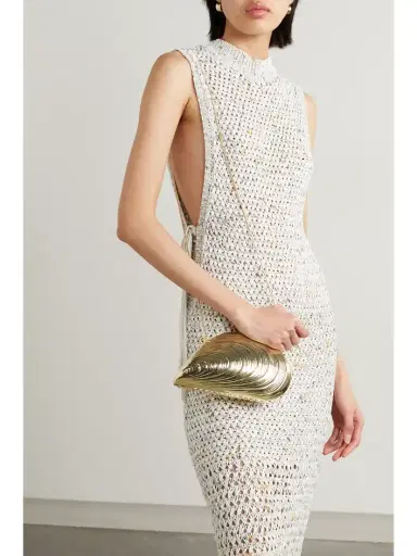 Simkhai Bridget Gold-tone Clutch | Thumbnail 2 Simkhai Bridget Gold-tone Clutch | Thumbnail 2