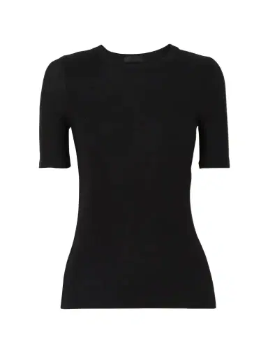 ATM Anthony Thomas Melillo Ribbed Stretch-modal T-shirt | Thumbnail 1 ATM Anthony Thomas Melillo Ribbed Stretch-modal T-shirt | Thumbnail 1