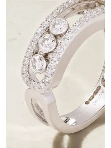 Messika Move Classic 18-karat White Gold Diamond Ring | Thumbnail 4 Messika Move Classic 18-karat White Gold Diamond Ring | Thumbnail 4