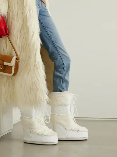 Moon Boot Icon Plush And Leather-like Snow Boots | Thumbnail 2 Moon Boot Icon Plush And Leather-like Snow Boots | Thumbnail 2
