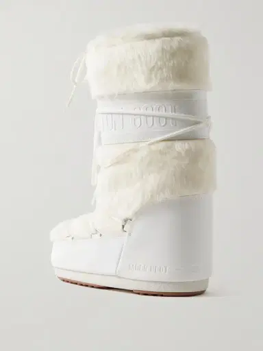 Moon Boot Icon Plush And Leather-like Snow Boots | Thumbnail 3 Moon Boot Icon Plush And Leather-like Snow Boots | Thumbnail 3