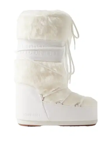 Moon Boot Icon Plush And Leather-like Snow Boots | Thumbnail 1 Moon Boot Icon Plush And Leather-like Snow Boots | Thumbnail 1