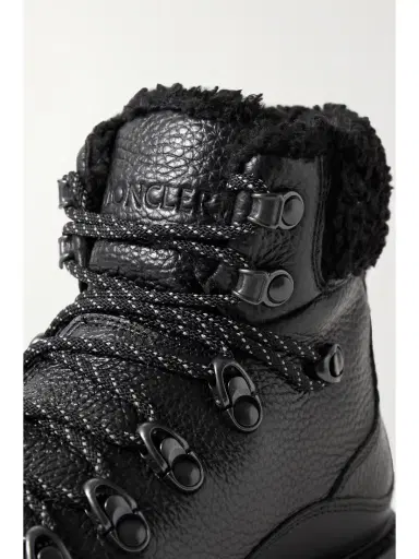Moncler Peka Trek Faux Fur-trimmed Textured-leather Ankle Boots | Thumbnail 4 Moncler Peka Trek Faux Fur-trimmed Textured-leather Ankle Boots | Thumbnail 4
