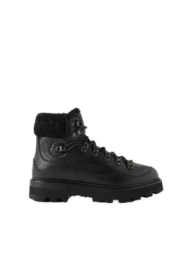 Moncler Peka Trek Faux Fur-trimmed Textured-leather Ankle Boots | Thumbnail 1 Moncler Peka Trek Faux Fur-trimmed Textured-leather Ankle Boots | Thumbnail 1