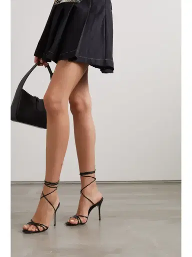 Manolo Blahnik Leva 105 Leather Sandals | Thumbnail 2 Manolo Blahnik Leva 105 Leather Sandals | Thumbnail 2