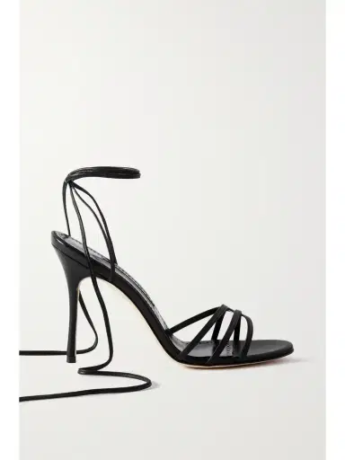 Manolo Blahnik Leva 105 Leather Sandals | Thumbnail 1 Manolo Blahnik Leva 105 Leather Sandals | Thumbnail 1