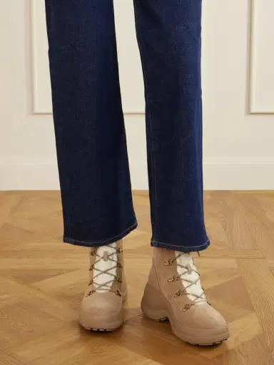 Moncler Resile Trek Plush-trimmed Suede Ankle Boots | Thumbnail 2 Moncler Resile Trek Plush-trimmed Suede Ankle Boots | Thumbnail 2