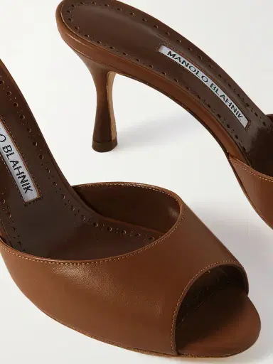 Manolo Blahnik Jada 70 Leather Mules | Thumbnail 4 Manolo Blahnik Jada 70 Leather Mules | Thumbnail 4