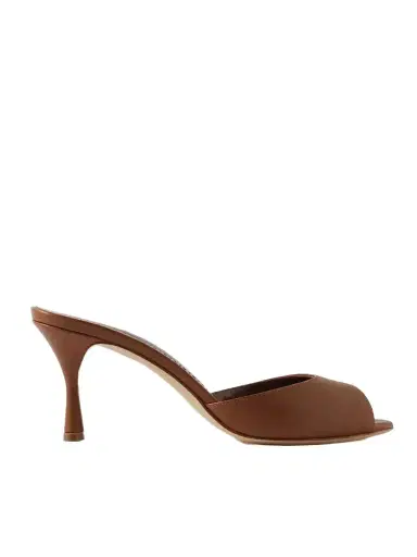Manolo Blahnik Jada 70 Leather Mules | Thumbnail 1 Manolo Blahnik Jada 70 Leather Mules | Thumbnail 1